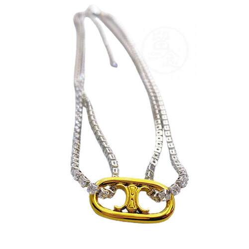。Ins simple fashion double-layer clavicle Neckl female inla