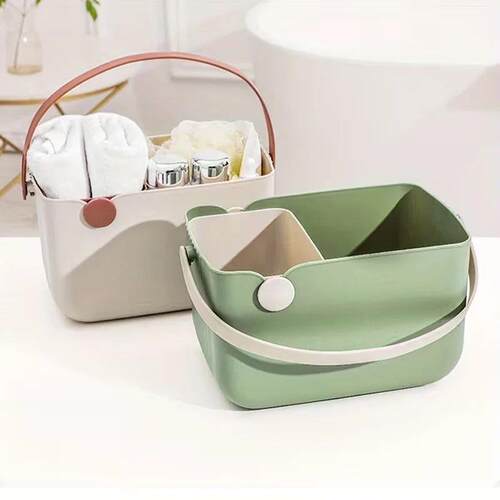 Student Dormitory Portable Bath Basket, Thickened Material,