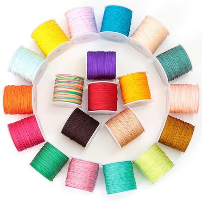 No. 72 jade thread 0.8mm red rope hand rope handmade  braide