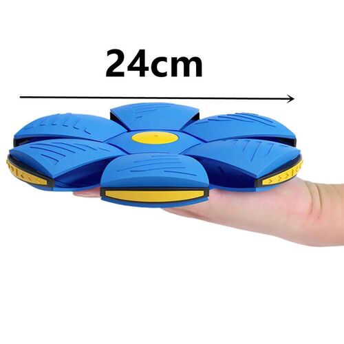 Blue Flying Saucer Ball Outdoor Parent Children Toy Foot Mag