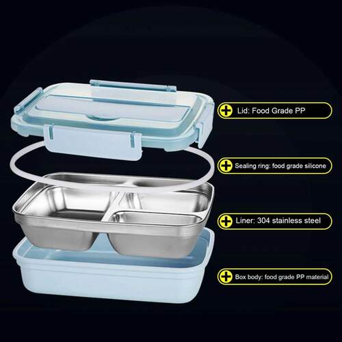 Food Storage Container Dinnerware Stainless Steel Lunch Box