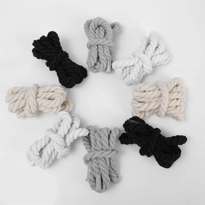 2pcs Bold Cotton Linen Twist Weave Shoelaces Wood Rope Laces