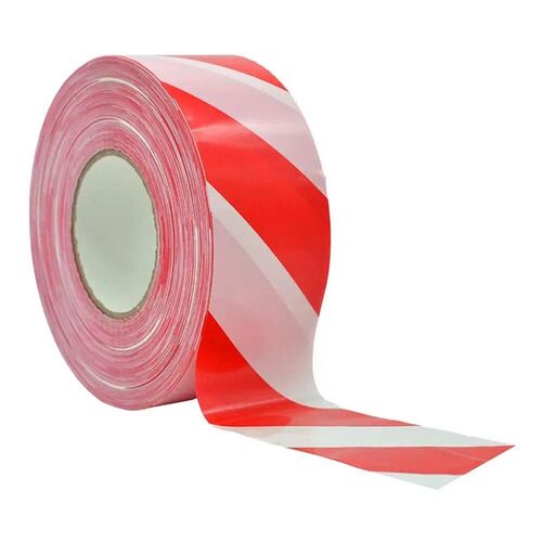 Red White Barricade Tape Caution Tape, 2x 40Inch Non-Adhesiv