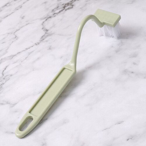 Japanese Curved VType Toilet Brush Bathroom Long Handle Soft