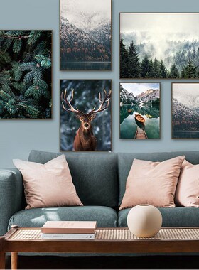 Landscape Poster Nature Decorative Picture Home Nordic Fog F