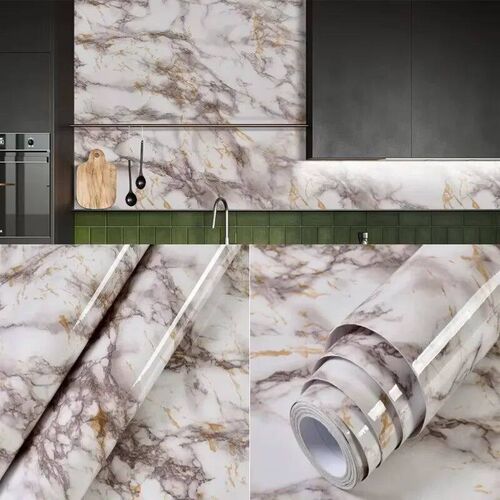 DIY Marble Kitchen Waterproof ers PVC Self Adhesive Oil Proo