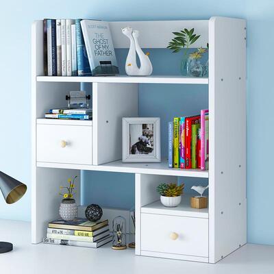 Simple desktop bookshelf creative desk small storage rack