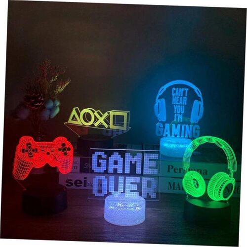 Led 3D Night Light Table Lamp Room Decor Night Light Home De