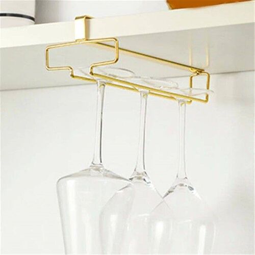 Wine Glass Rack, Under Cabinet Metal Wine Glass Holder,