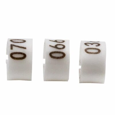 100Pcs Pigeon Foot Rings Poultry Foot Rings with Words Plast
