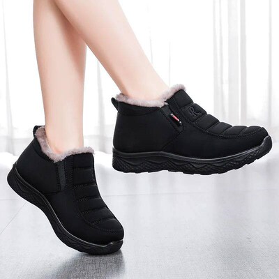 Winter Men Shoes For Men Boots Thick Fur Warm Ankle Boots Fo