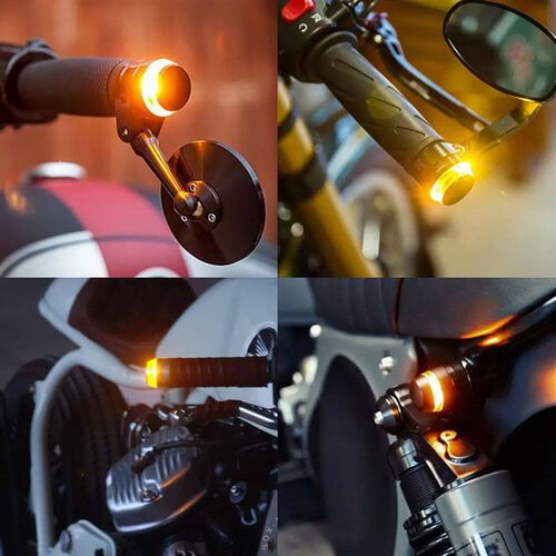 2pcs Motorcycle LED Handle Light Bar End Indicator for Car T