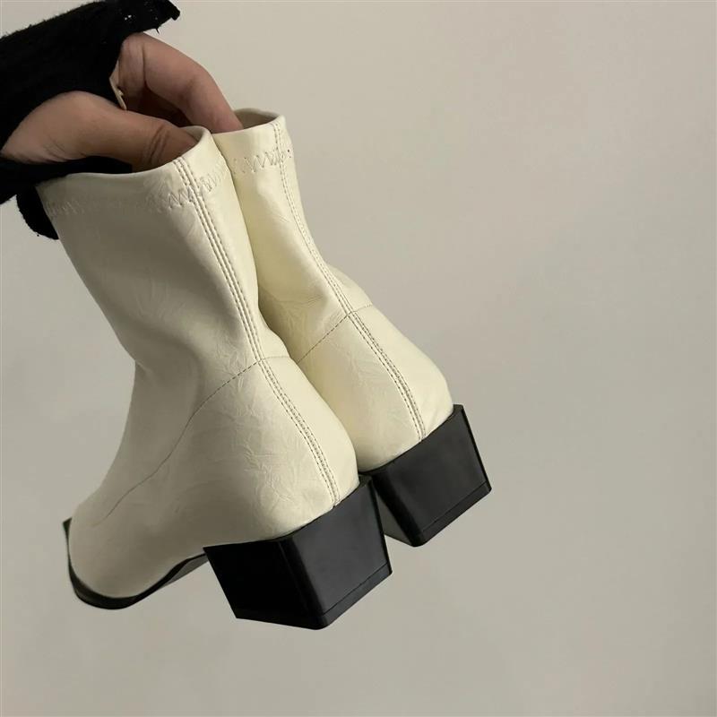 Autumn Women Ankle Boots Shoes Fashion Pointed Toe Ladies Sh图片