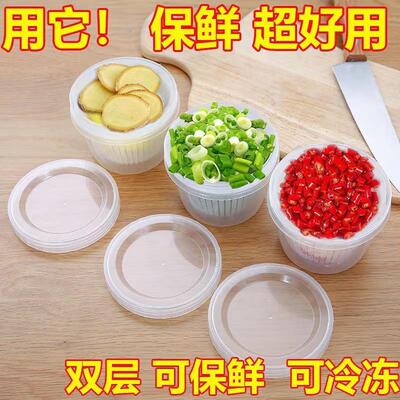 Kitchen Scallion Ginger Garlic Storage Box Refrigerator Chiv