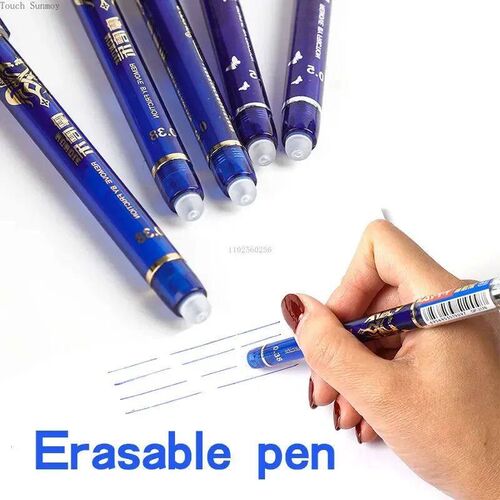 26 Pcs/Set Kawaii Erasable Pens Blue/black/red 0.35mm Gel Pe