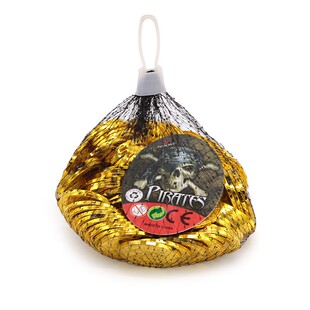 100pcs Gold Coins Pirate Treasure Game Halloween Kids Party