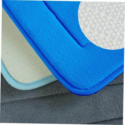 bathroom mats solid color sponge floor long big set 浴室地垫
