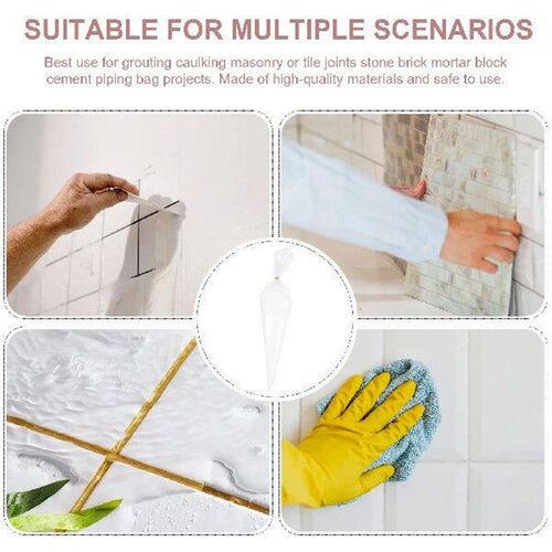 50 Pcs Masonry Grout Bags Tile Pointing Pouch Cement Sealer