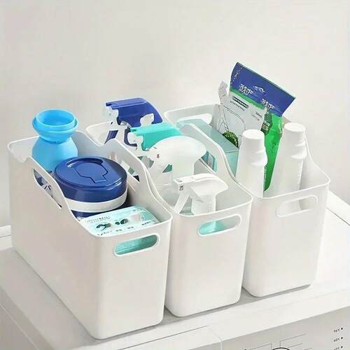 1pc Contemporary Rectangular Soft Storage Bins - Multipurpos