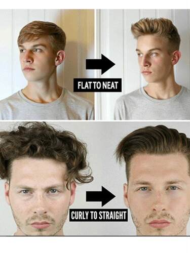 Men Quick Hair Beard Style Comb Curler男士直发卷发梳子胡子梳