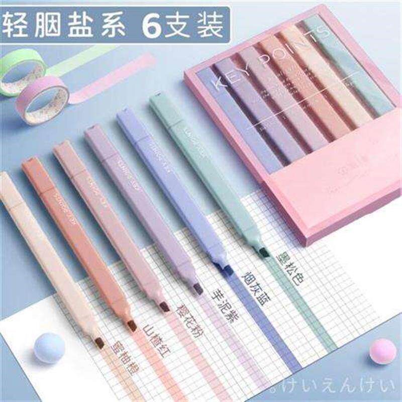 Color highlighter a set of 10 color marker pens荧光记号笔图片