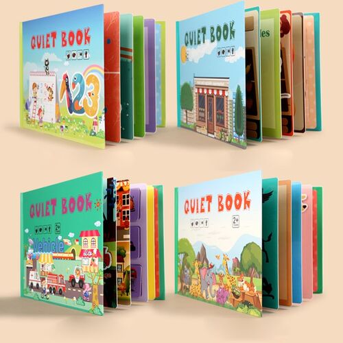 Children Cognition Books Montesso Toys Baby Educational Quie