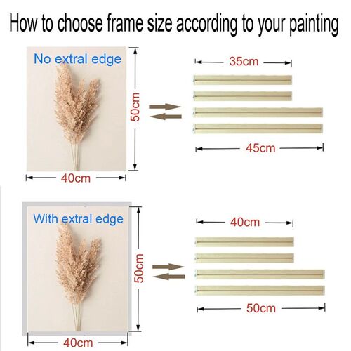 30x40 40x60 50x70cm Canvas Frame Wooden Frames Wooden Photo