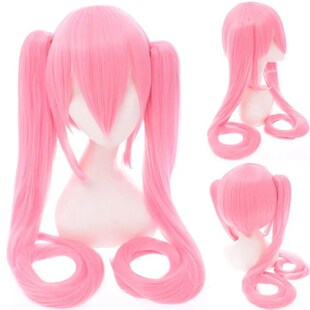 Wig Cosplay Miku 28 Warna Rambut Sintetis Tahan Panas Panjan