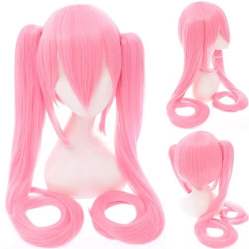 Wig Cosplay Miku 28 Warna Rambut Sintetis Tahan Panas Panjan