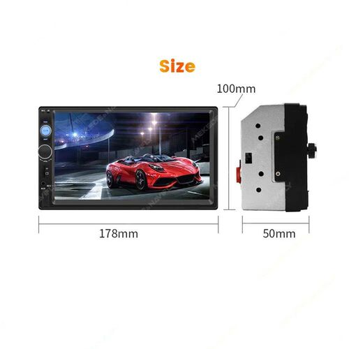 2 Din Car Radio 7inch Touch Screen Multimedia Player Support