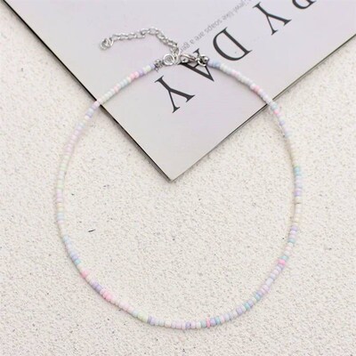 Simple Seed Beads Strand Choker Fashion Korean Collar Charm