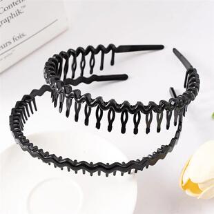 Matte Black Hair Hoop Non-Slip HairBand Female All-Match Pre