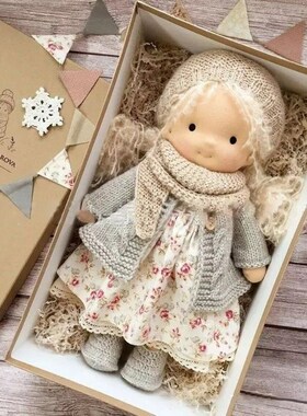 A Waldorf Doll Native Enamel Doll Artist Handmade Kawaii Chi