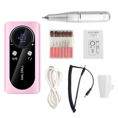 Rechargeable Electric Nail Drill Machine,Nail File Efile Set