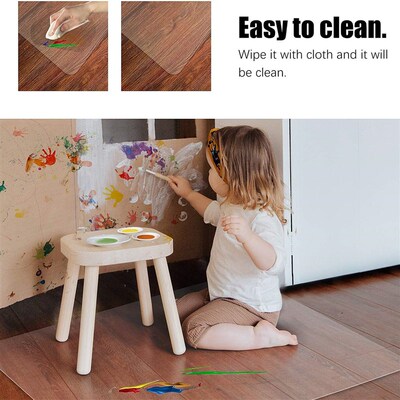 Clear Chair Mat Floors Transparent Floor Tile Protection