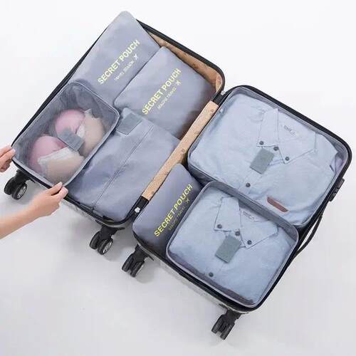 6 PCS Travel Storage Bag Set For Clothes Tidy Organizer Ward