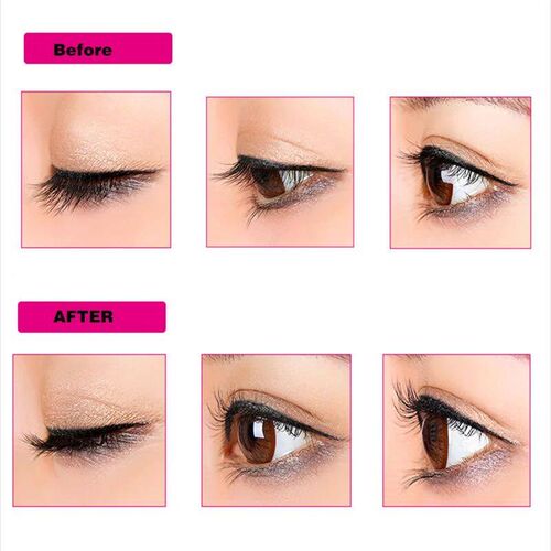 Protable Colorful/Silver Curl Eyelashes Tweezer Curling Eye