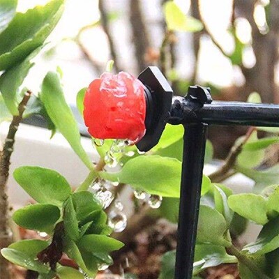 200Pcs 8 Hole Irrigation Dripper Adjustable Garden Micro