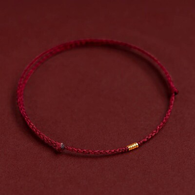 Red String Bracelet with Bead Kabbalah Protection Thread Han