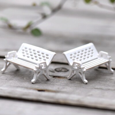 10Pcs/lot Mini Garden Decoration Chairs Fairy Garden Miniatu