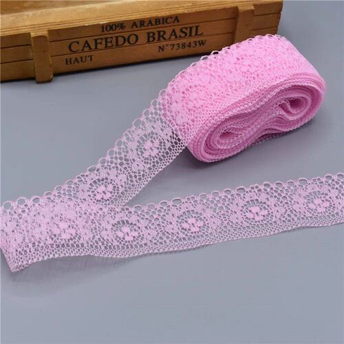 10 Yards High Quality Beautiful White Lace Ribbon Tape 40MM