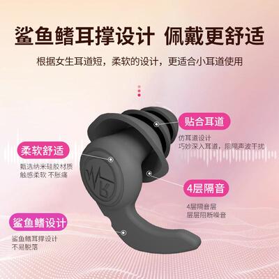 1 Pair/Set Soft Silicone Ear Plugs Anti Noise Snore Earplugs