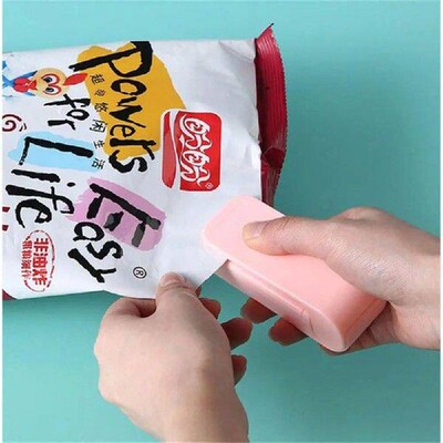Mini Plastic Bag Sealer Machine Storage Bag Clip Sealing