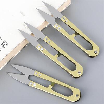 Household scissors, U-shaped spring scissors, embroidery sci