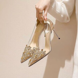 Pointed Heel High Heels Early Spring French Shallow Mouth Fa