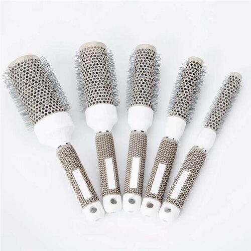6 Size Hair Brush Nano Hairbrush Thermal Round Barrel Comb
