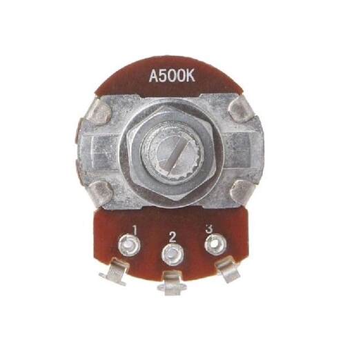 2Pcs A500K B500K A250K B250K Potentiometer Splined Small