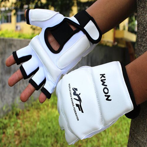 GOBYGO Half Finger Boxing Gloves PU Leather MMA Fighting Kic