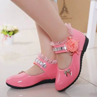 2024 New Children Elegant Princess PU Leather Sandals Kids G