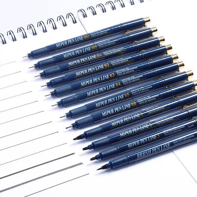 Black Micro Fine Point Pen Fineliner Ink Pens Precision Mult